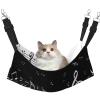EdWal Soft Music Notes Print Hammock for Cats, Adjustable, Black/White view 1