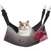 EdWal Spa Stone and Rose Flower Print Hammock for Cats and Small Pets view 1