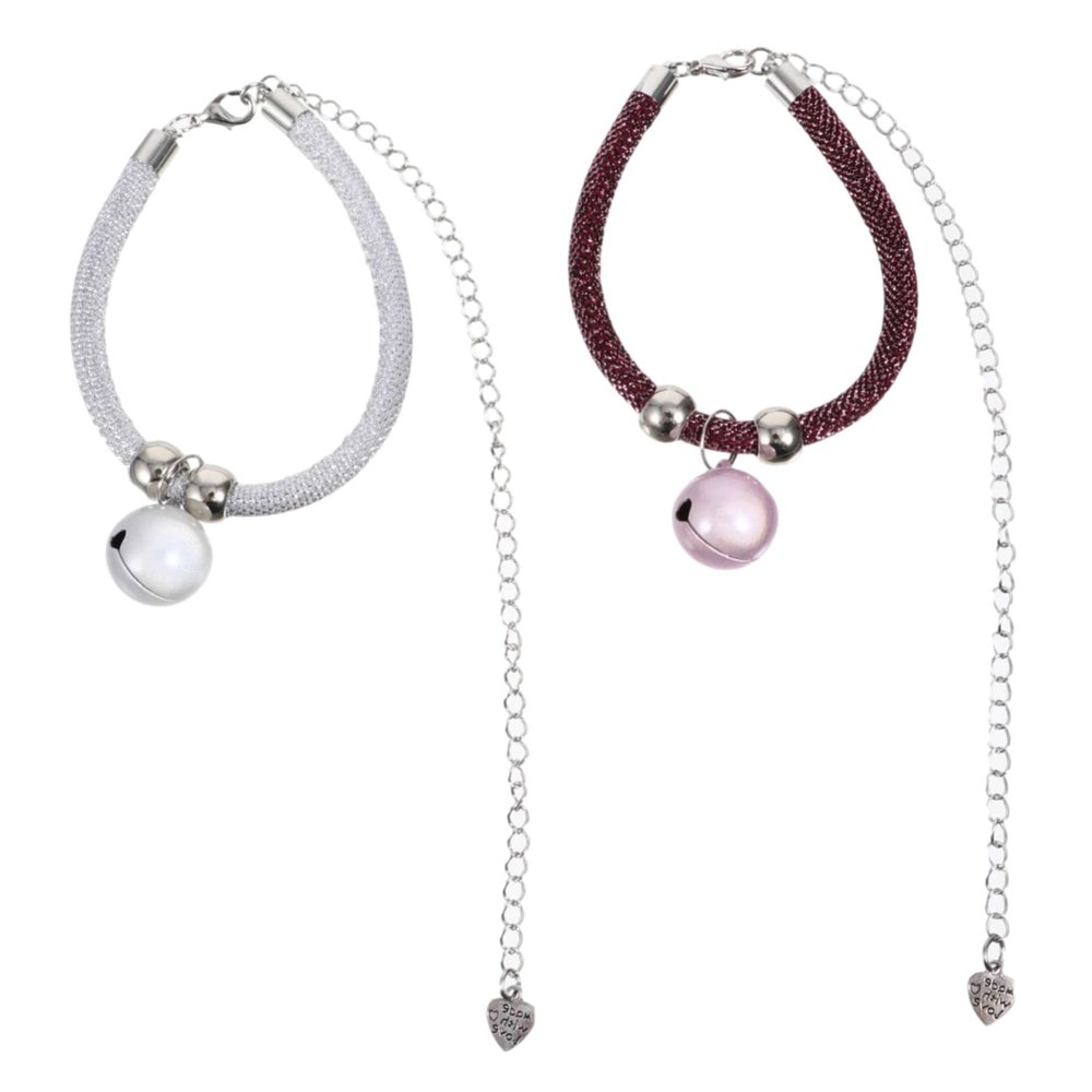 CIYODO 2-Pack Adjustable Cat Collars with Bells