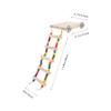 ifundom Wooden Parrot Ladder with Platform for Budgies and Cockatiels view 2