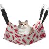 EdWal Soft Cat Hammock with Red Lobster Print view 1