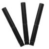 3-Piece Black Eyebrow and Eyelash Brushes with Caps view 1