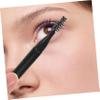 3-Piece Black Eyebrow and Eyelash Brushes with Caps view 2