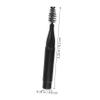 3-Piece Black Eyebrow and Eyelash Brushes with Caps view 4
