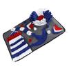 ERINGOGO Blue Felt Snuffle Mat for Dogs, Slow Feeding and Training view 1