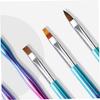 OATIPHO 3-Piece Double-Sided Nail Art Pens with Nylon Brushes for Precise Manicure Design and DIY Nail Painting view 2