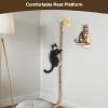 Cat Climbing Rope and Play Tower for Kittens with Rest Area view 3