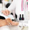Hard Gel Nail Art Design Set with Manicure Engraving Templates view 3