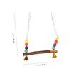 Abaodam Colorful Wooden Bead Swing for Parrots view 3