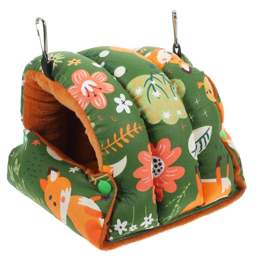 UPKOCH Green Winter Hanging Hammock for Birds, Cotton, Parrot