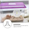 Abaodam Iron Stand for Hamster Exercise Wheels up to 22 cm, Stable and Quiet Holder view 3