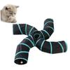 Abaodam Foldable Cat Tunnel, S-Shaped Tunnel with Openings, Space-Saving and Durable view 1