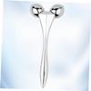 BESTYASH Facial Massage Roller for Mature Skin, Firming and Reducing Puffiness, Portable, Silver view 2