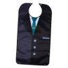Men's Button-Front Bib Overall, Black, Polyester view 1