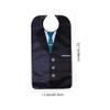 Men's Button-Front Bib Overall, Black, Polyester view 2