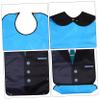 Men's Button-Front Bib Overall, Black, Polyester view 4
