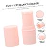 SOIMISS 6-Piece Small Refillable Lipstick Tubes, Matte Pink Plastic, Leak-Resistant, with Caps view 3
