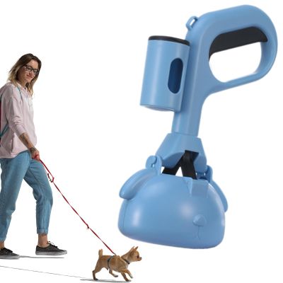 Poop Picker for Small Dogs, Portable Poop Bag Dispenser with Pocket Hook