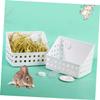 Toddmomy 2-Pack Plastic Hay Feeders for Rabbits and Small Pets view 4
