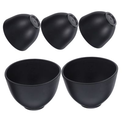 Ipetboom 5-Piece Silicone Mask Bowls for Face Mask Making, Durable and Flexible for DIY Projects and Beauty Salons
