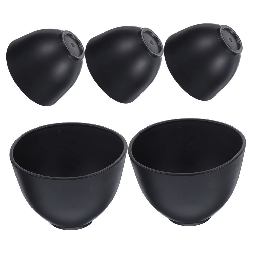 Ipetboom 5-Piece Silicone Mask Bowls for Face Mask Making, Durable and Flexible for DIY Projects and Beauty Salons