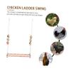 Toddmomy Chicken Swing with Climbing Ladder and Perch, Random Color view 3