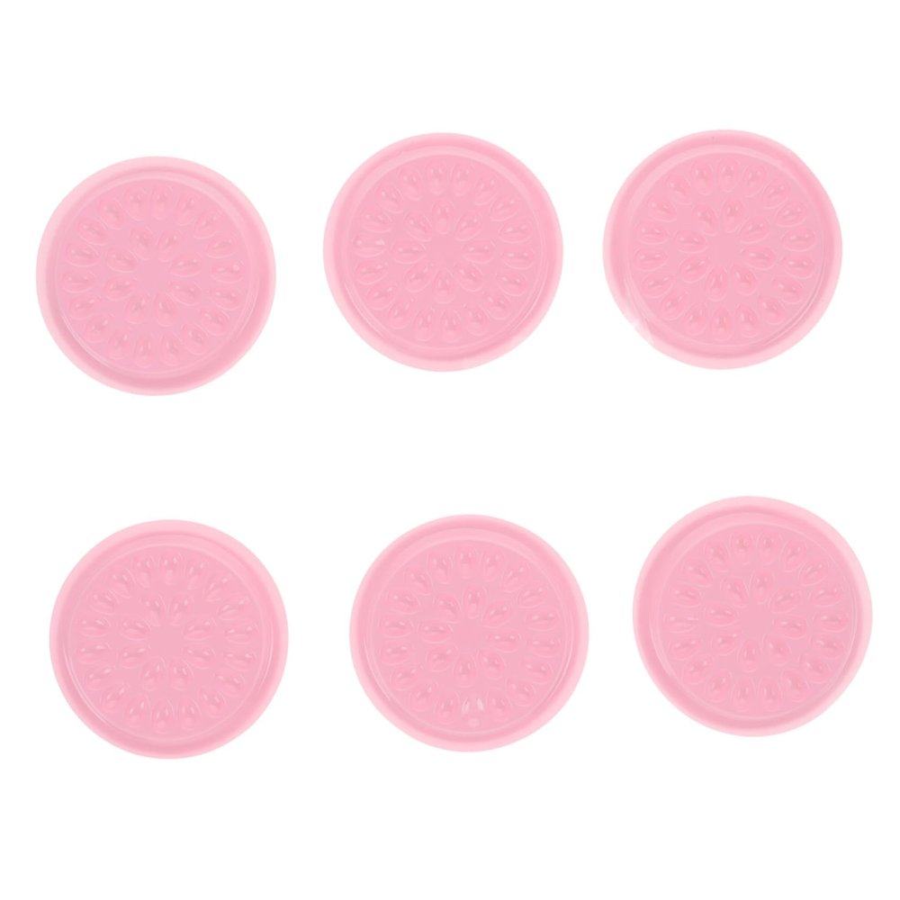 minkissy 50-Piece Eyelash Glue Trays, False Lash Extension Adhesive Holders, Flower Cups