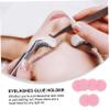 minkissy 50-Piece Eyelash Glue Trays, False Lash Extension Adhesive Holders, Flower Cups view 3