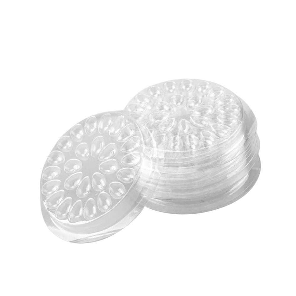 Transparent Eyelash Glue Palette, 10-Piece PP Set for Extensions