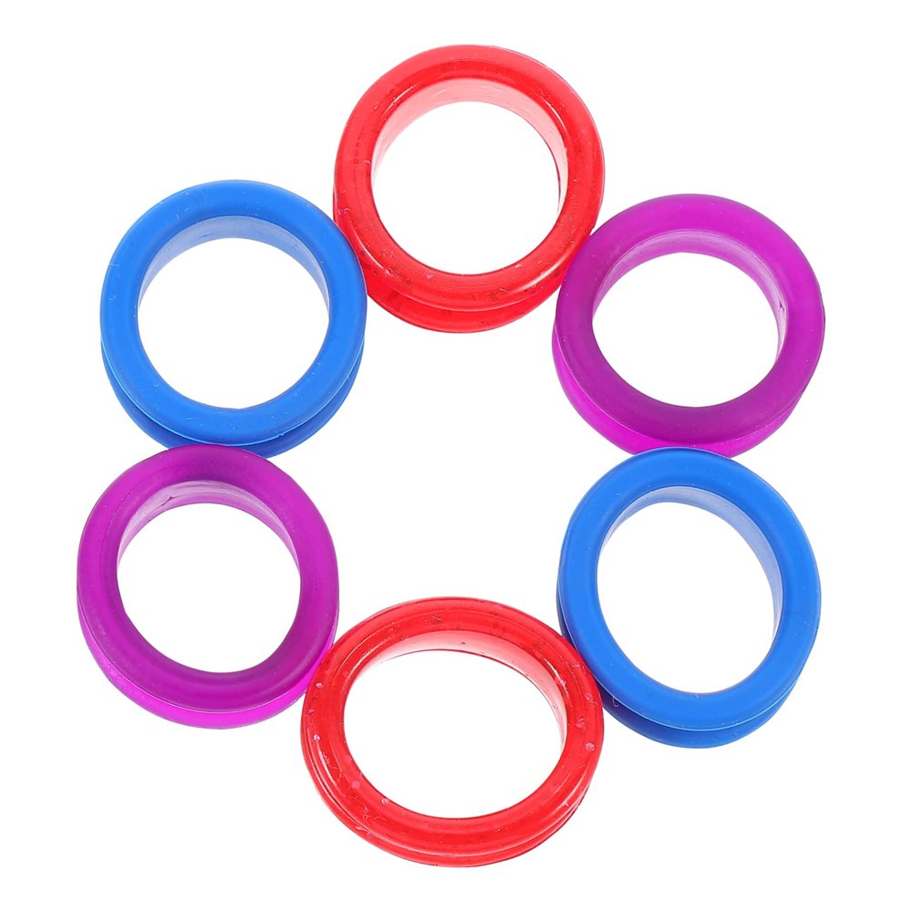Non-Slip Silicone Finger Guards for Scissors, 6-Pack