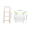 Abaodam Hamster Bath Bucket with Sand Bath Holder view 2