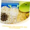 Abaodam Hamster Bath Bucket with Sand Bath Holder view 3