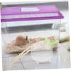 Abaodam Hamster Bath Bucket with Sand Bath Holder view 4