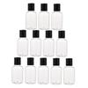 12-Pack 50 ml Black PET/PP Travel Bottles view 1