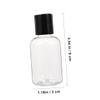 12-Pack 50 ml Black PET/PP Travel Bottles view 2