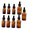 CALLARON 9-Piece 10–30 ml Amber Glass Dropper Bottles view 1