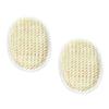 SAFIGLE 2-Piece Oval Sisal Shower Scrubbers, Beige, Gentle Exfoliation, Small and Portable, Random Color view 1