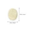 SAFIGLE 2-Piece Oval Sisal Shower Scrubbers, Beige, Gentle Exfoliation, Small and Portable, Random Color view 2