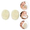 SAFIGLE 2-Piece Oval Sisal Shower Scrubbers, Beige, Gentle Exfoliation, Small and Portable, Random Color view 4