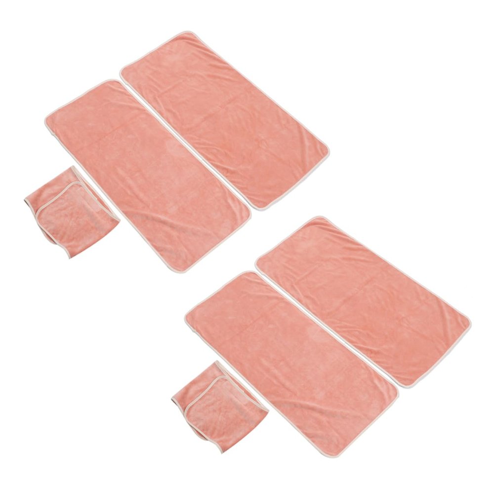 WRITWAA 2 Sets Ultra-Soft Quick-Drying Microfiber Hair Towels for Salons and Home, Orange