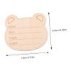 Toddmomy 14 Round Wooden Milestone Cards for Newborns, Monthly Growth Cards for Birth, Baby Showers and Keepsake Photos view 2