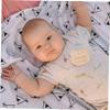 Toddmomy 14 Round Wooden Milestone Cards for Newborns, Monthly Growth Cards for Birth, Baby Showers and Keepsake Photos view 4