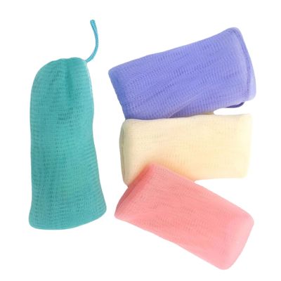 4 Mesh Soap Bags for Foamy Cleansing