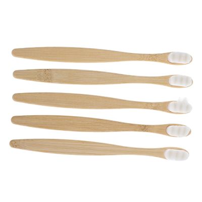 DEARMAMY 5-Piece Round-Head Manual Toothbrush Set for Adults