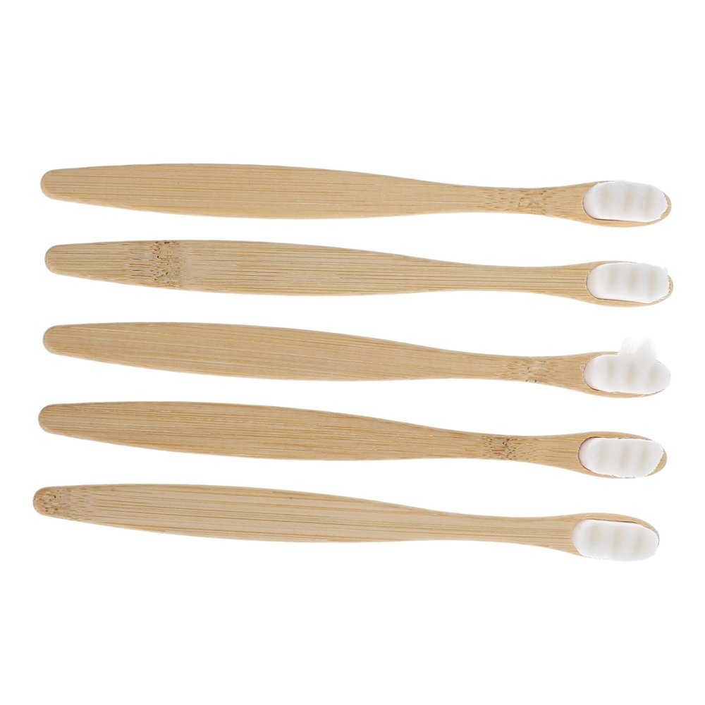 DEARMAMY 5-Piece Round-Head Manual Toothbrush Set for Adults