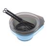 Healeved 5-Piece Hair Dye Bowl Set, Transparent Plastic, with Stirring Sticks, Non-Slip, 6.3 x 5.6 x 2.4 in, for Salons and Home Use view 1