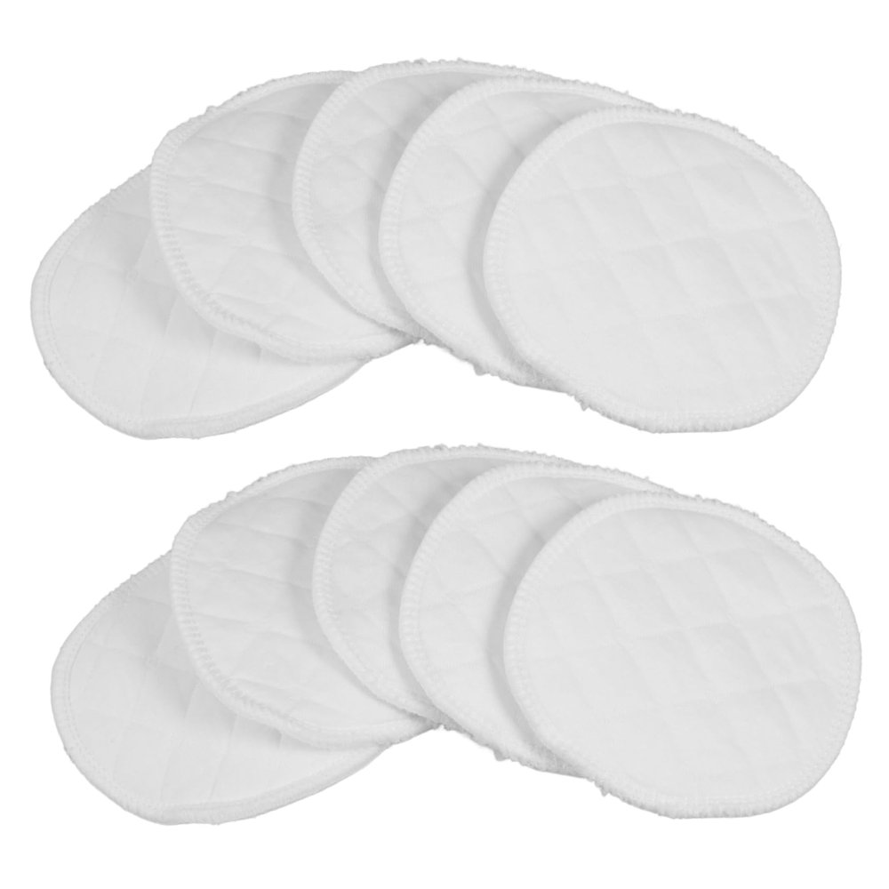 DINHEAROM Reusable Washable Nursing Pads, 12-Layer Cotton, Absorbent and Soft, 10-Pack, for Pregnancy and Breastfeeding