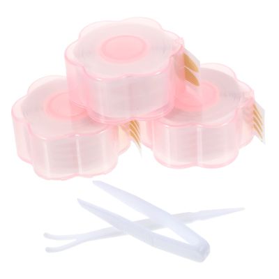 minkissy 3 Rolls Double Eyelid Strips with Tweezers, Invisible Eyelid Lift Tape for Natural, Deeper-Looking Creases and Hooded Eyelids