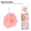 3-Piece Pink Rayon and Cotton Shower Scrubber Set view 3