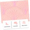 3-Piece Pink Rayon and Cotton Shower Scrubber Set view 4